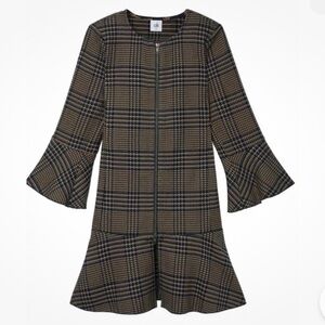 Cabi Tartan Plaid Flounce Jacket NWOT